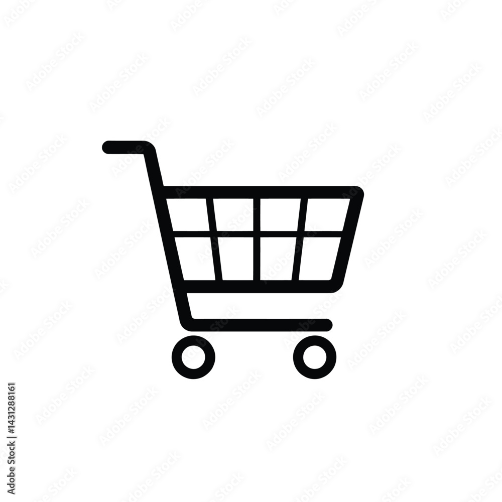 Shopping cart icon vector illustration for ecommerce online store retail market and business design 100 Shopping cart icon vector illustration for ecommerce online store retail market and business design 100