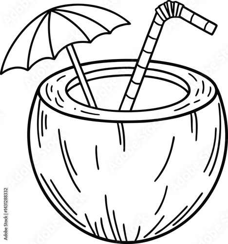 Coconut beach tree, palm tree, beach, summer coconut vector. vector design that is very etc.