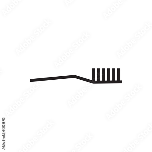 Toothbrush icon. Oral care, mouth hygiene symbol.