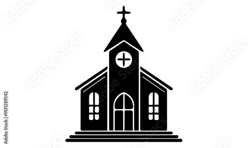 church steeple vector illustration