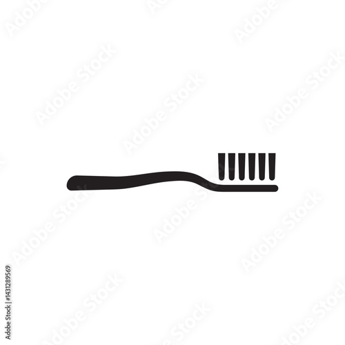 Toothbrush icon. Oral care, mouth hygiene symbol.