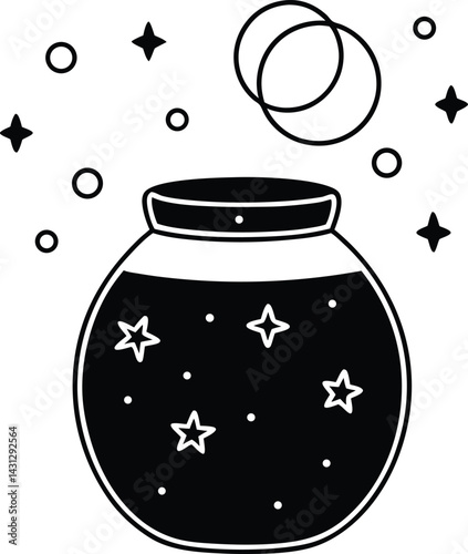 illustration of a glass ball