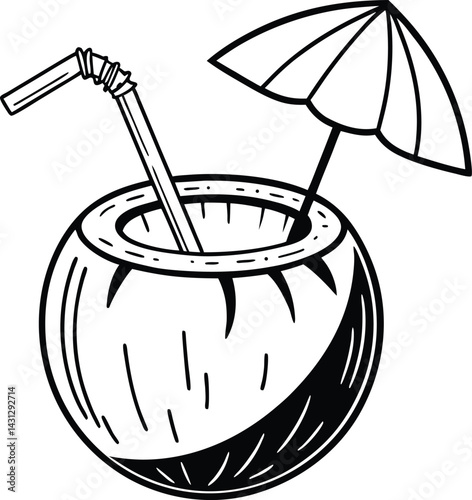 Coconut beach tree, palm tree, beach, summer coconut vector. vector design that is very etc.