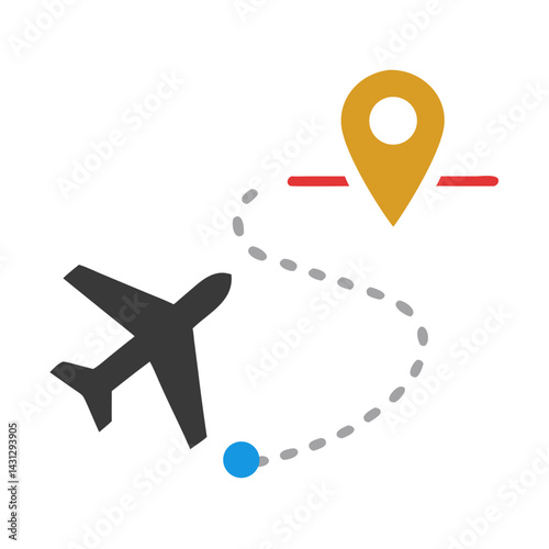 Airplane Flight Path to Destination: Travel, Tourism, and Navigation