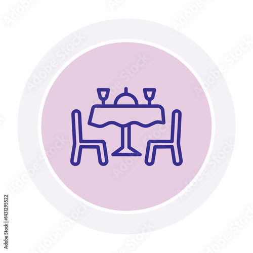 Romantic Dinner vector, pixel perfect, illustrator file 
 