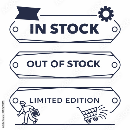 Availability Status Icons In Stock Out Of Stock Limited Edition