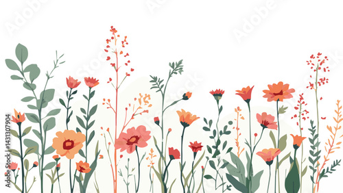 floral background with flowers