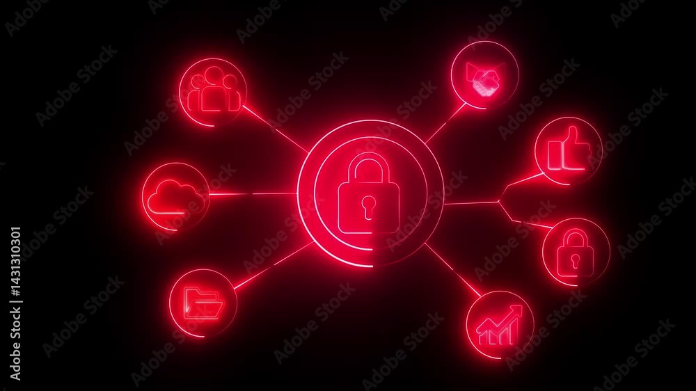 Cyber security data protection business technology privacy concept. business concept, red color on black background...... Cyber security data protection business technology privacy concept. business concept, red color on black background......