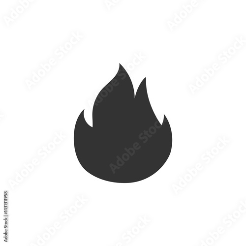 Fire flame icons isolated on white background.