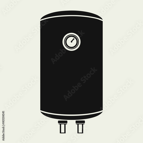 Electric Water Heater Illustration Boiler Appliance Domestic Device Plumbing System Modern