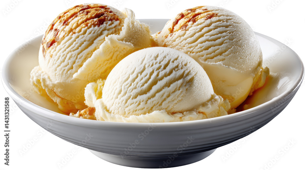 Delectable Ice Cream Trio: Three scoops of creamy ice cream with subtle details, a delicious treat in a porcelain bowl, offering a moment of pure indulgence. Delectable Ice Cream Trio: Three scoops of creamy ice cream with subtle details, a delicious treat in a porcelain bowl, offering a moment of pure indulgence.