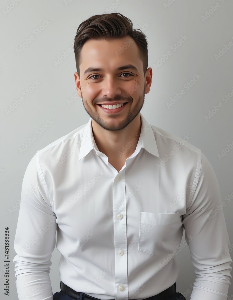 Confident and Successful Young Businessman Portrait