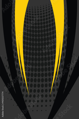 Sport jersey design template curve and diamond line for racing, running, esports black background ESP 10