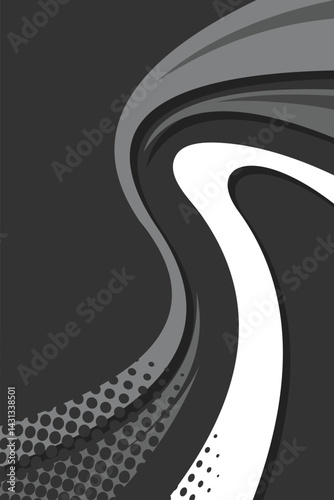 Sport jersey design template curve and diamond line for racing, running, esports black background ESP 10