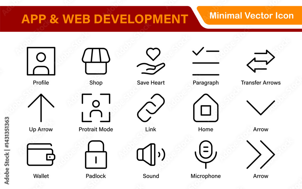 Professional App Web Development Icons – Modern Outline Vector Set for UI, UX, Programming, Websites, Coding, Digital Products, and Software Professional App Web Development Icons – Modern Outline Vector Set for UI, UX, Programming, Websites, Coding, Digital Products, and Software