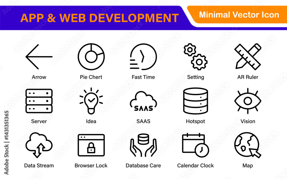 Professional App Web Development Icons – Modern Outline Vector Set for UI, UX, Programming, Websites, Coding, Digital Products, and Software Professional App Web Development Icons – Modern Outline Vector Set for UI, UX, Programming, Websites, Coding, Digital Products, and Software