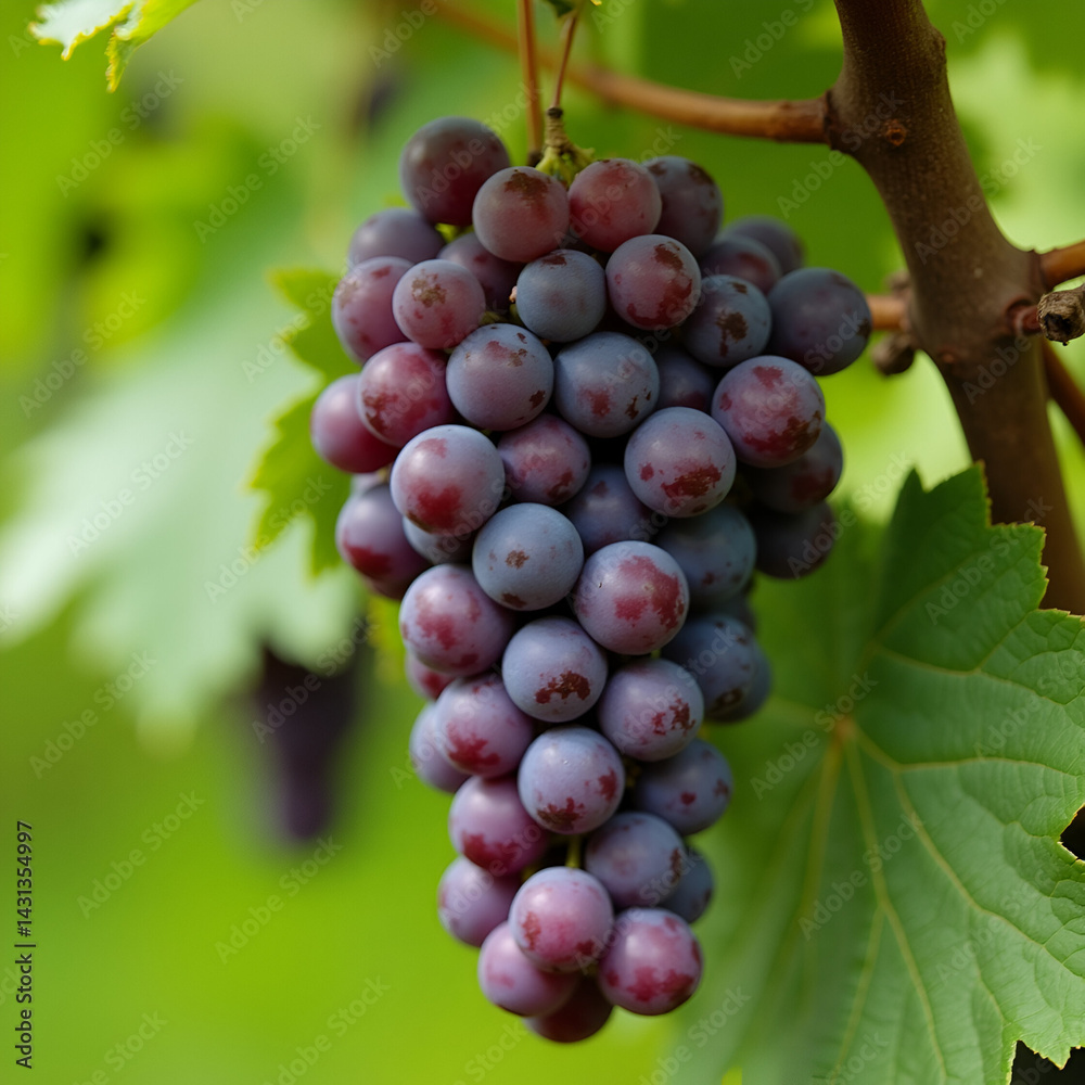 Fototapeta premium bunch of red grapes
