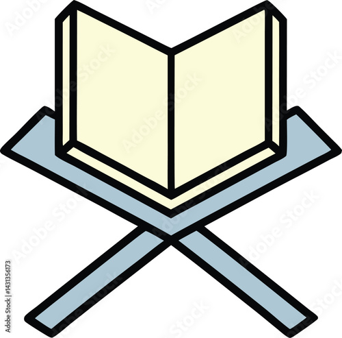 holy quran icon. outline icon