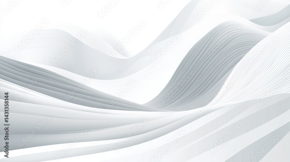 Fototapeta premium Abstract vector background with paper texture, soft clean waves, and geometric violet-blue design