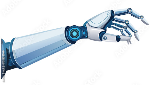 Cybernetic arm vector design