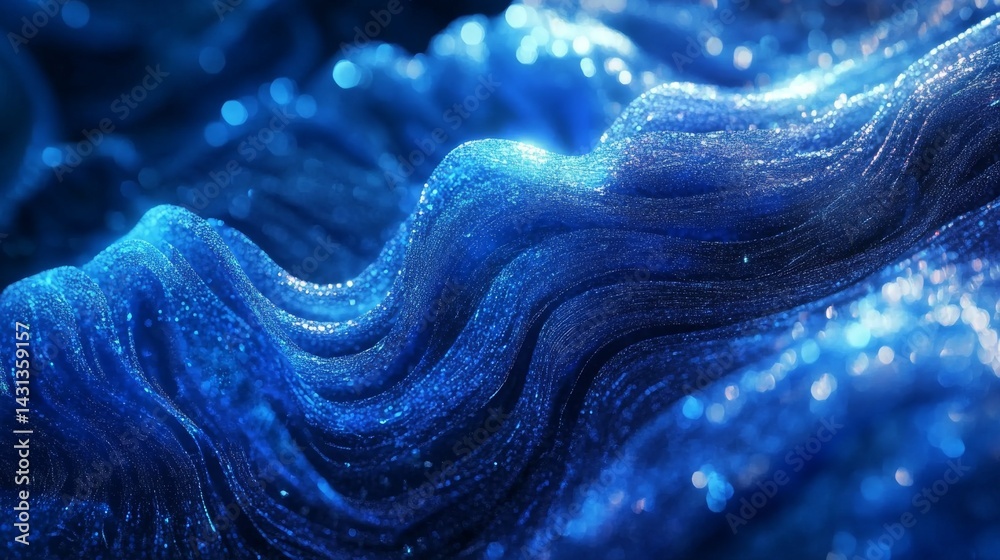 Abstract blue wavy background with glowing lines and floating particles, ideal for website banners or digital wallpapers Abstract blue wavy background with glowing lines and floating particles, ideal for website banners or digital wallpapers