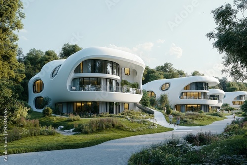 a futuristic residential