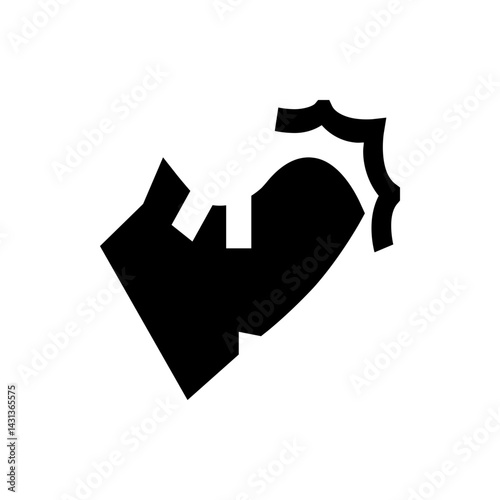 Illustration of a foot kicking with a burst of energy emanating from the back of the foot design element