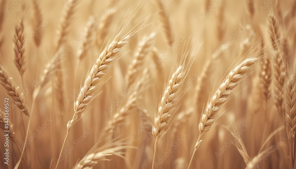Close-up of golden wheat field, illustrating the harvest season in agriculture. Close-up of golden wheat field, illustrating the harvest season in agriculture.