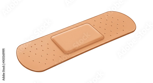 first aid plaster isolated on white background 