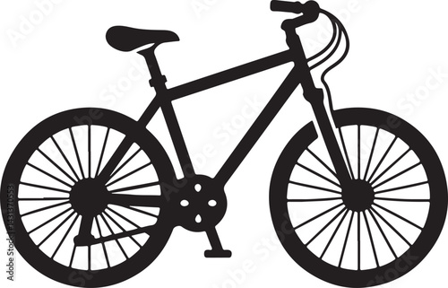 bicycle isolated on white background