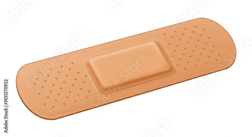 first aid plaster isolated on white background  