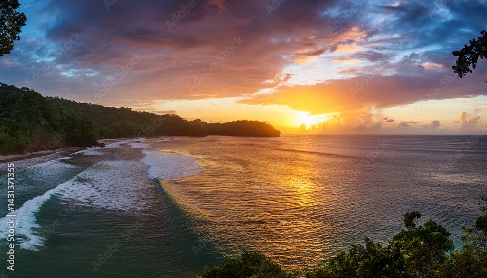 Obraz premium costa rican sunset