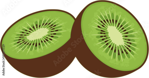 kiwi fruit icon, kiwi fruit vector illustration-simple illustration of kiwi fruit, perfect for kiwi fruit logos and icons

