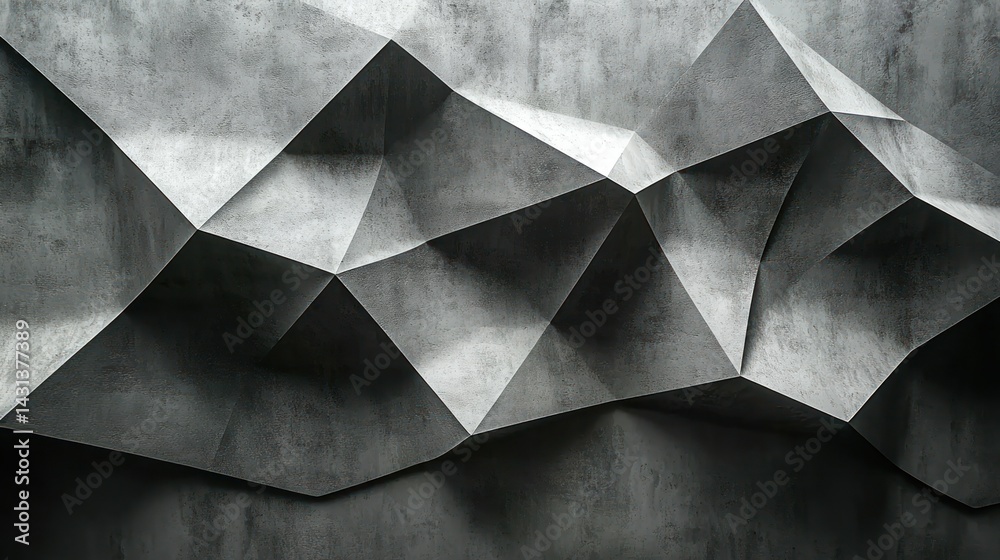 Geometric textured concrete wall Geometric textured concrete wall