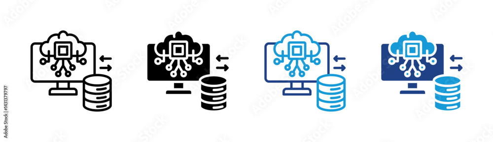 Fototapeta premium Edge Computing Icon