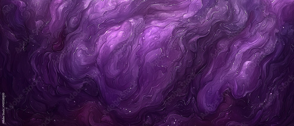 Fototapeta premium Abstract background with swirling patterns in shades of purple and white.