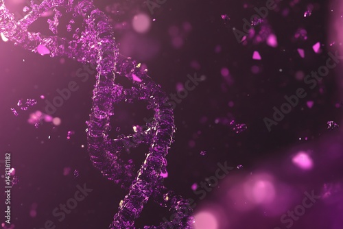 strands visualization of genetic modification with biotechnological tools editing DNA photo
