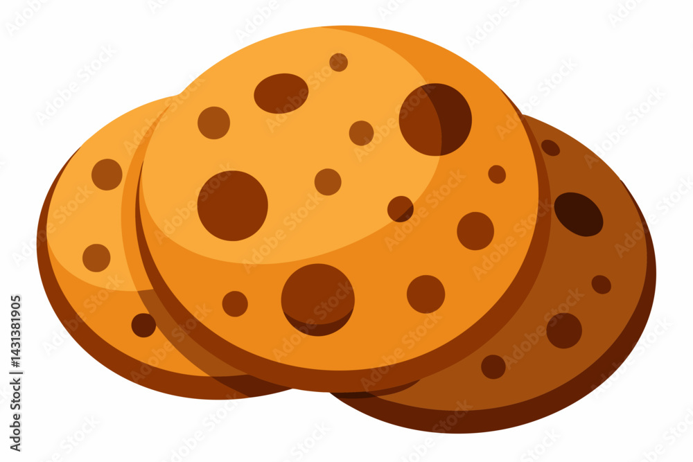 Fototapeta premium cookies vector illustration white background