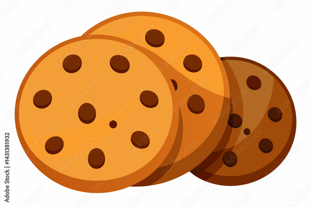 Fototapeta premium cookies vector illustration white background