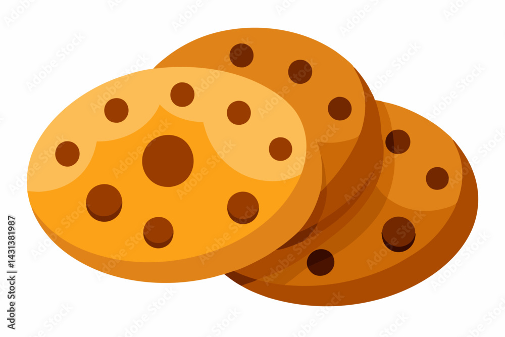 Fototapeta premium cookies vector illustration white background