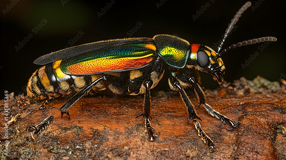 Jewel Beetle Close-Up Jewel Beetle Close-Up