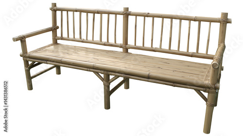 Wallpaper Mural A wooden bench with a back and no arm rests Torontodigital.ca