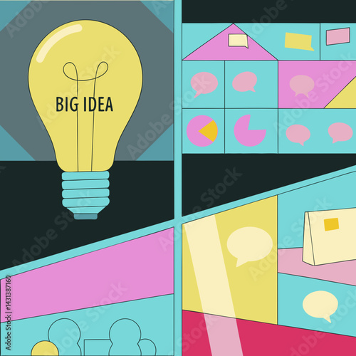 creative light bulb idea concept