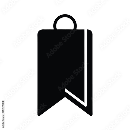 bookmark tab stencil icon vector illustration