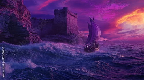 Battering Battering Twilight Perspective Warm Purples