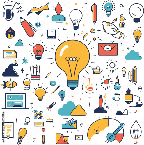 startup, creative and business idea, tips, brainstorming, project development, innovative solutions, social media and marketin