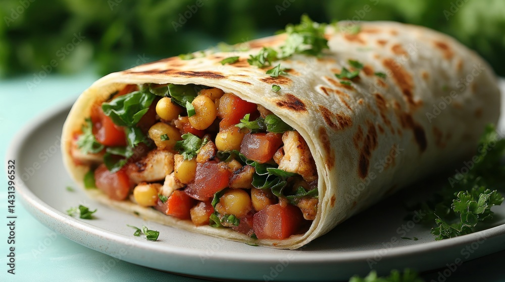 Flavorful Chicken Burrito Flavorful Chicken Burrito