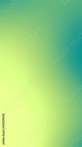 Vivid Gradient Motion in Lime Green and Deep Ocean Blue. Bright Saturated Colors with Smooth Organic Flow. Clean Abstract Background for Fresh Visuals. Vertical Video. FL0129