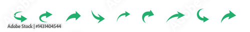 Curved arrow icons