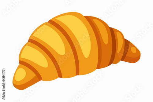 croissant clipart isolated on white background
